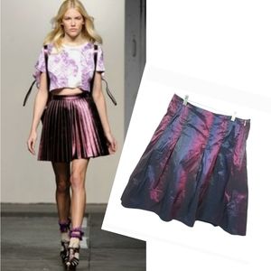 Funky Wearable Art Iridescent Hi Waist Full Skirt Fully lined Size 8